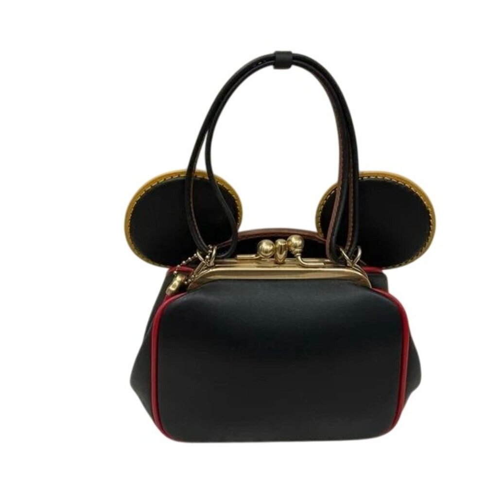 SOLD Coach X Disney Mickey Mouse Keith Haring Double Kisslock Leather Crossbody - Picture 11 of 11